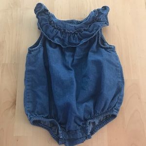 Cat & Jack chambray bubble play suit
